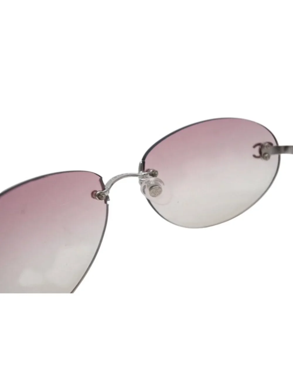 Chanel CC Logo Sunglasses Pink Acetate Eyewear